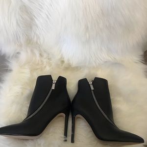 Aldo Asteilia Leather Wraparound Zipper Booties